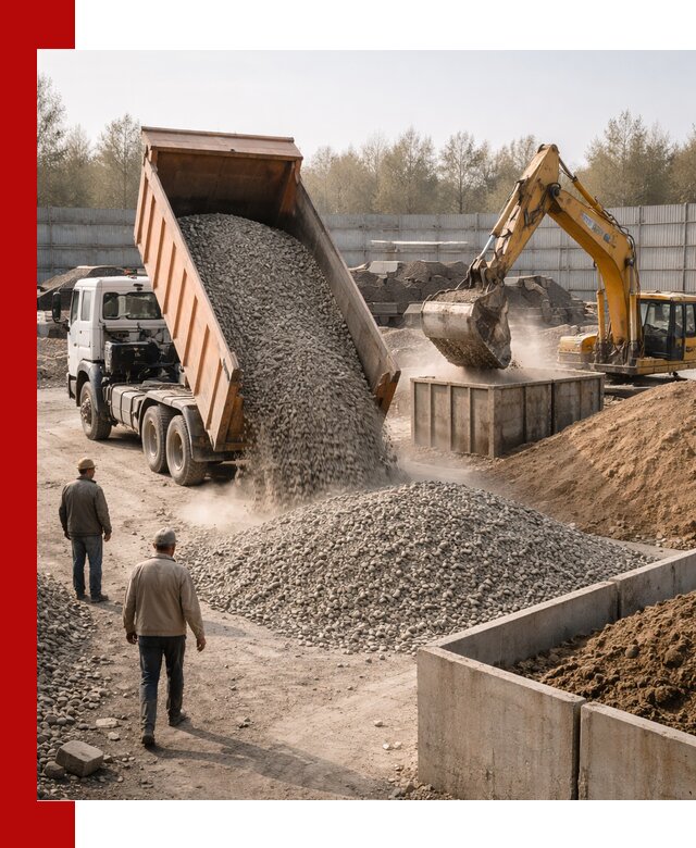 Доставка нерудных материалов с погрузкой и разгрузкой в Йошкар-Оле