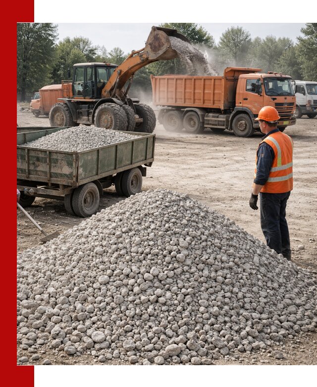 Доставка известнякового щебня фракция 20–40 в Йошкар-Оле