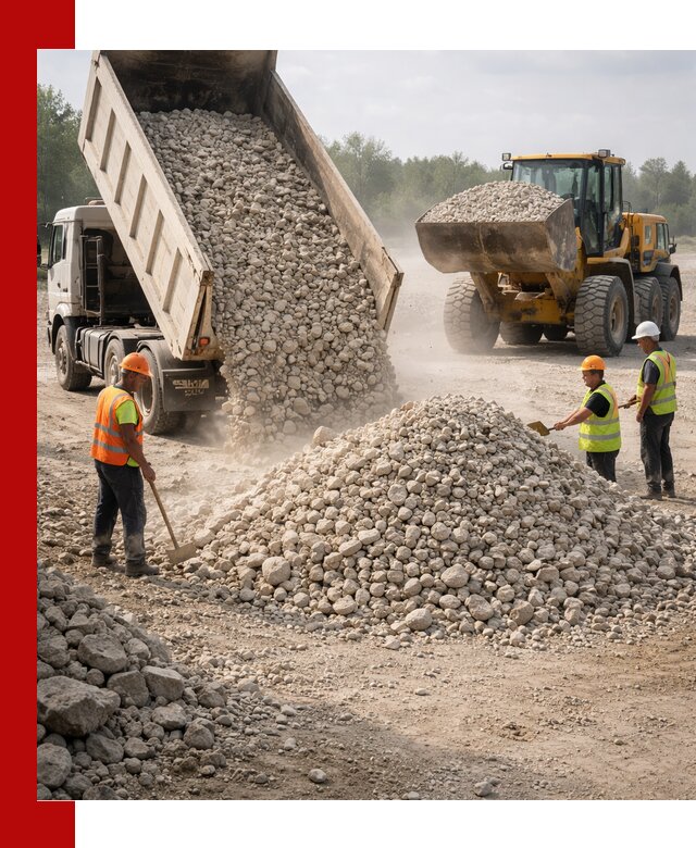 Доставка известнякового щебня фр. 40-70 в Йошкар-Оле