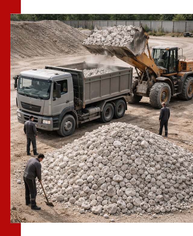 Известняковый щебень фракция 70–150 с доставкой в Йошкар-Оле