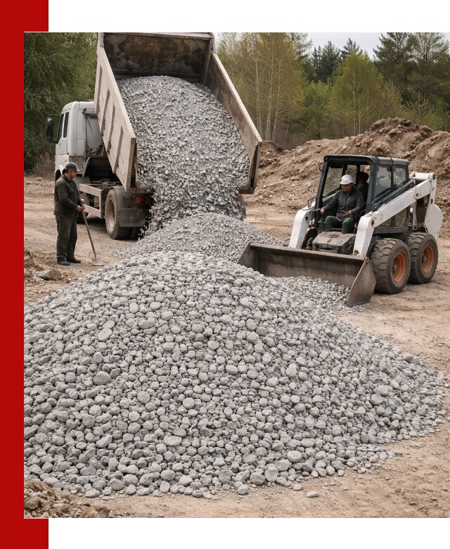 Доставка доломитового щебня в Йошкар-Оле напрямую от карьера
