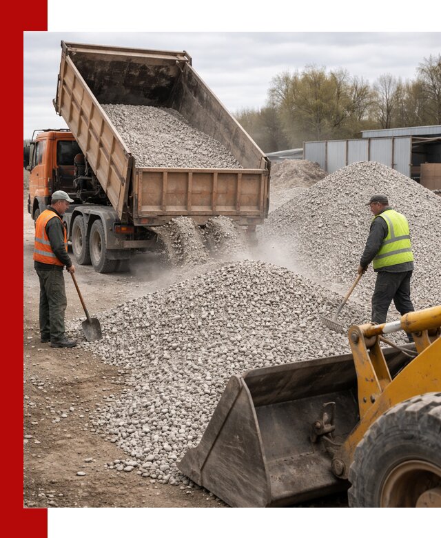 Доломитовый щебень фракции 5-20 с доставкой в Йошкар-Оле