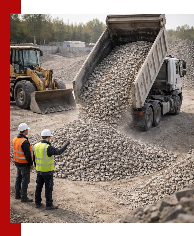 Вторичный щебень фракция 40–70 доставка в Йошкар-Оле