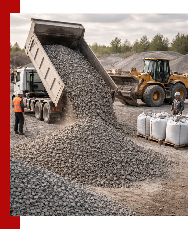 Бетонный щебень фракция 5–20 с доставкой в Йошкар-Оле