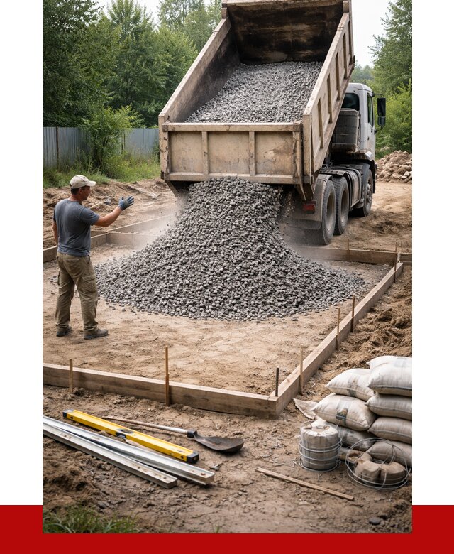 Купить щебень для фундамента в Йошкар-Оле от 4602 р. | ПРОНЕРУДШкр