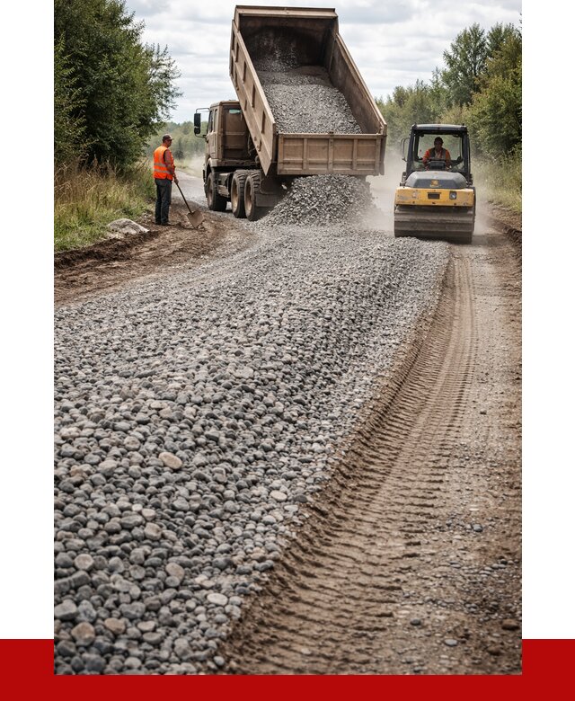 Щебень для отсыпки дороги в Йошкар-Оле от 2761 р. ПРОНЕРУДШкр