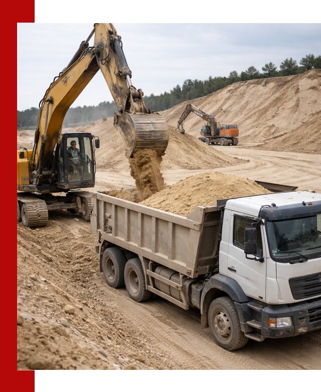 Доставка карьерного песка с самосвалами и разгрузкой в Йошкар-Оле