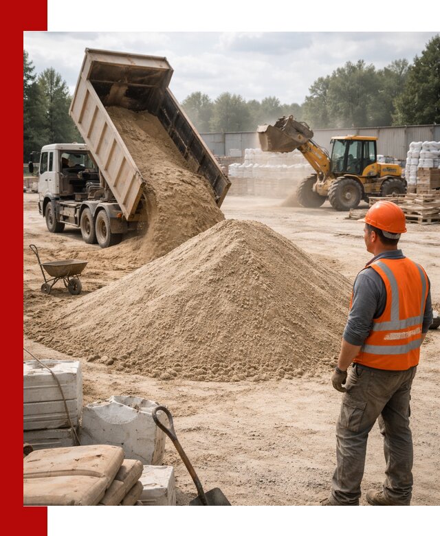 Доставка строительного песка с самосвалом в Йошкар-Оле