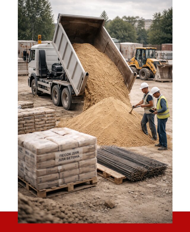 Песок для бетона в Йошкар-Оле от 2557 р. с доставкой, ПРОНЕРУДШкр