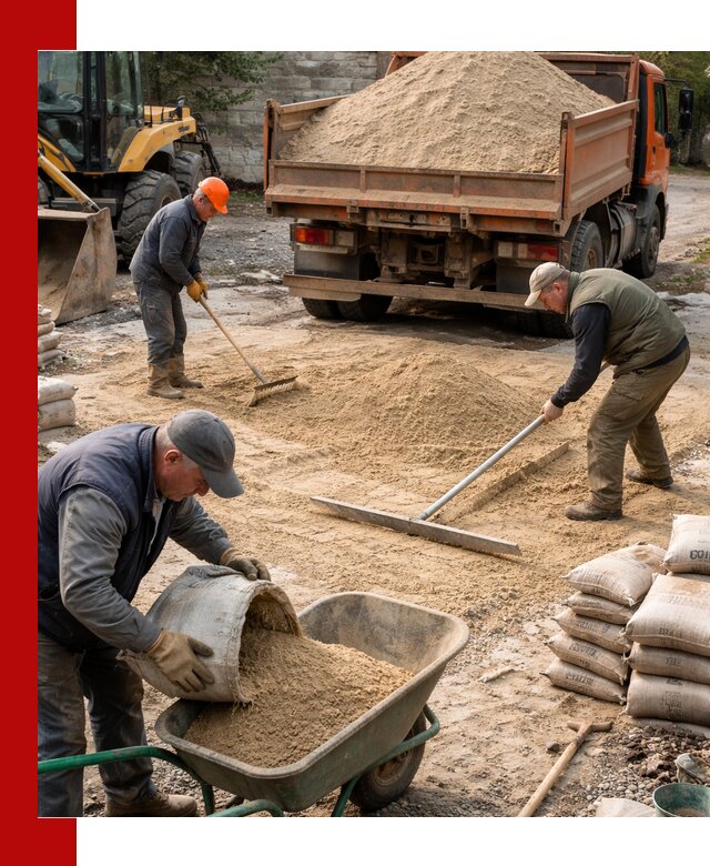 Поставка песка для стяжки в Йошкар-Оле с быстрой доставкой
