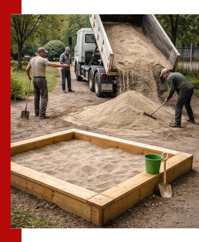 Песок для песочницы с доставкой в Йошкар-Оле недорого и чистый
