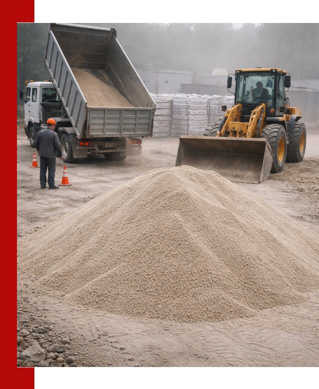 Кварцевый песок фракция 0–8 для стройработ в Йошкар-Оле