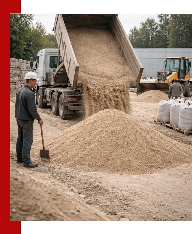 Кварцевый песок фракция 0–3 мм с доставкой в Йошкар-Оле