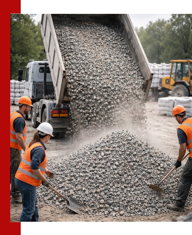 Доставка гравия и камня в Йошкар-Оле оптом и в розницу