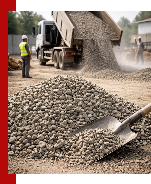 Доставка гравия фракции 20-40 в Йошкар-Оле с самосвалами