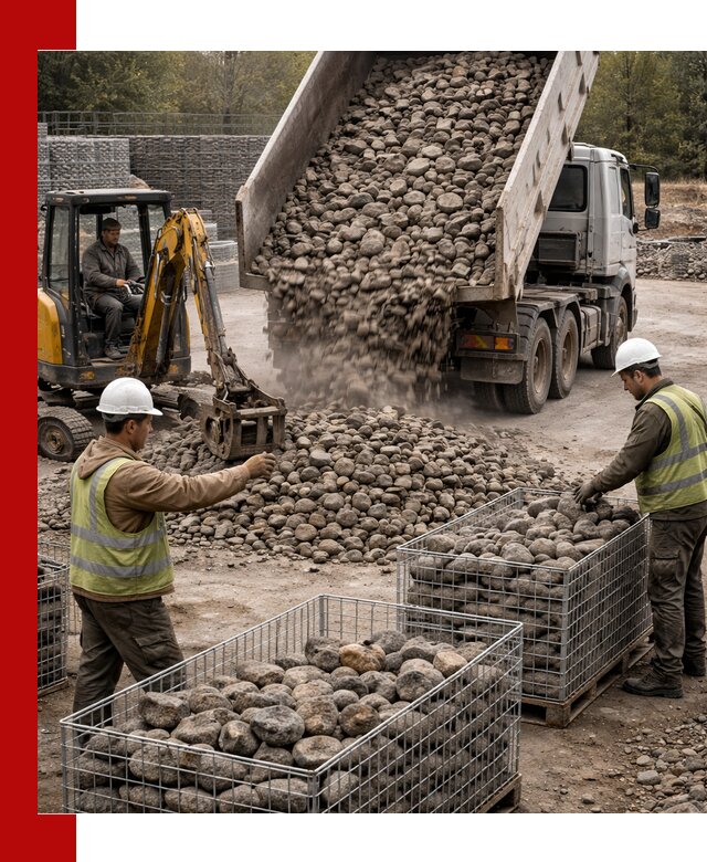 Камень для габионов фракция 100–201 в Йошкар-Оле