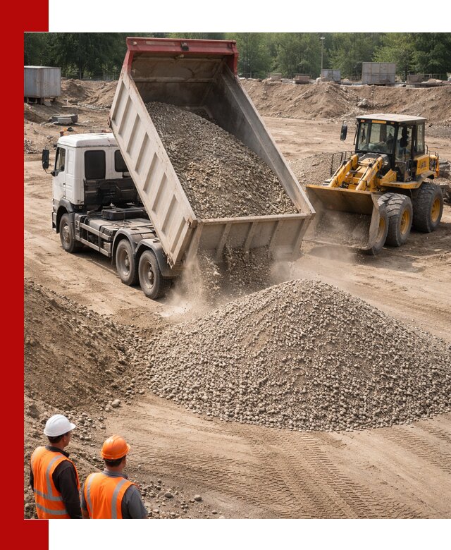 Щебень с песком (ЩГПС С2) с доставкой в Йошкар-Оле
