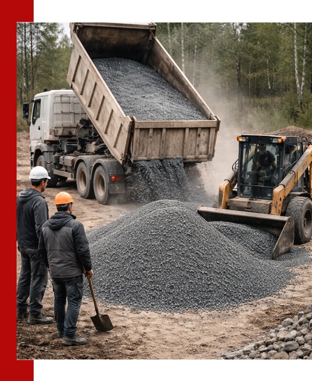 Гранитный отсев 0-5 с доставкой и разгрузкой в Йошкар-Оле