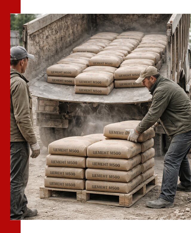Цемент М500 с доставкой самосвалом в Йошкар-Оле