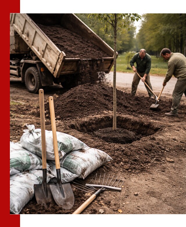Грунт для посадки деревьев в Йошкар-Оле — доставка и подготовка почвы