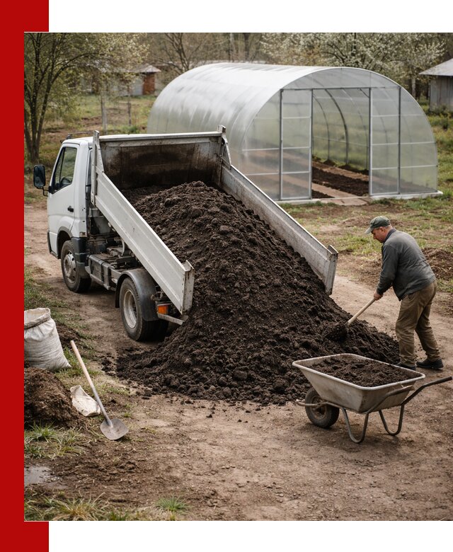 Чернозем для теплицы с доставкой в Йошкар-Оле
