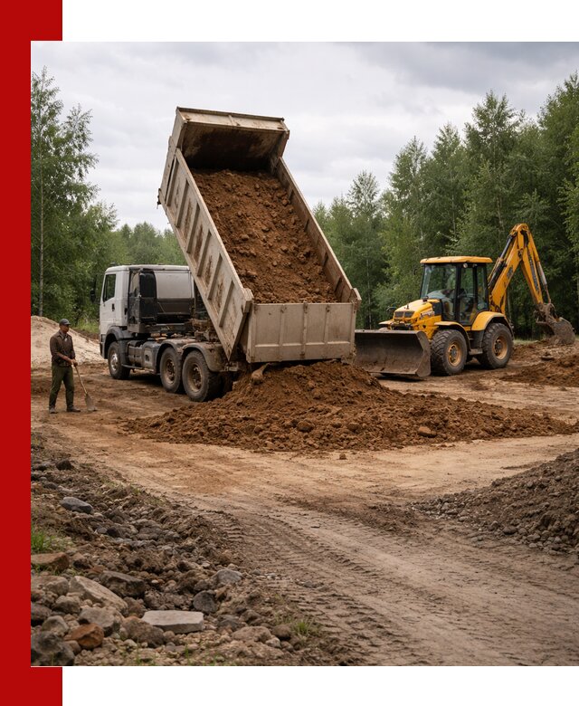 Доставка суглинка самосвалами в Йошкар-Оле подсыпка и планировка