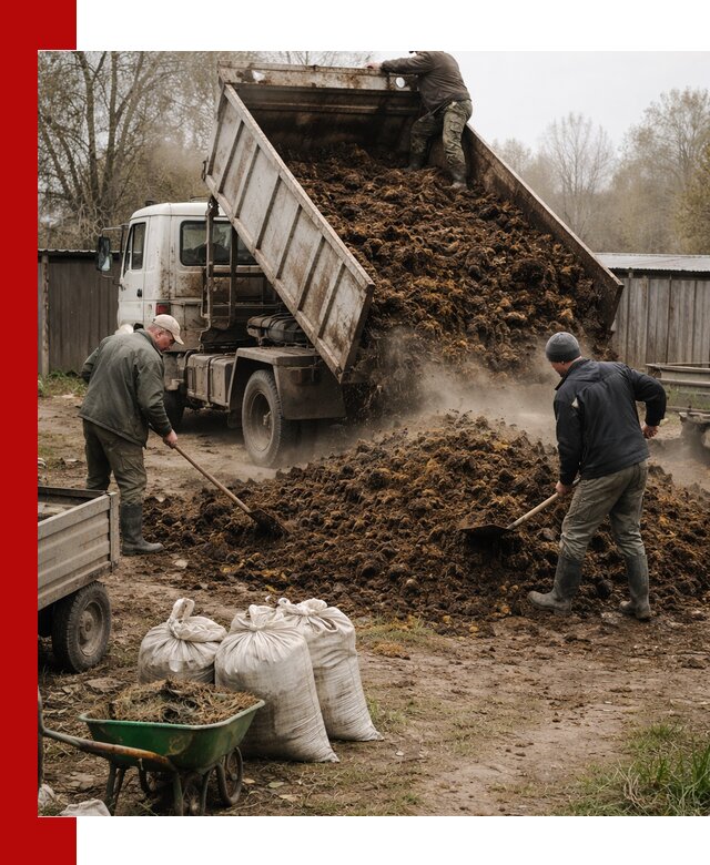 Доставка коровьего навоза самосвалом в Йошкар-Оле