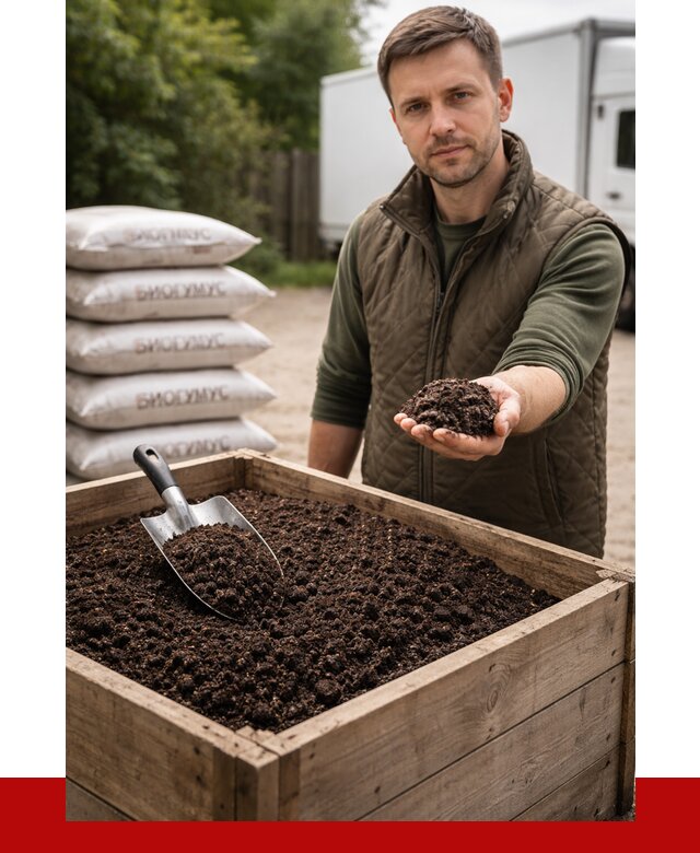 Купить биогумус в Йошкар-Оле с доставкой от 8692 р. за куб | ПРОНЕРУДШкр