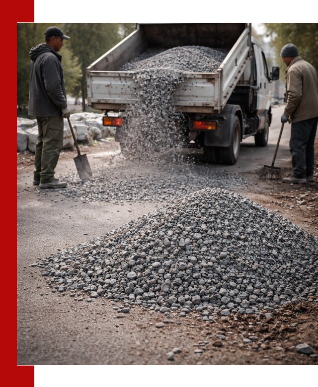 Гранитная крошка для посыпки дорог и тротуаров в Йошкар-Оле