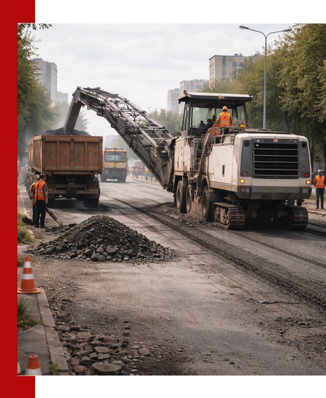 Фрезерованный асфальт в Йошкар-Оле — удаление и вывоз старого покрытия