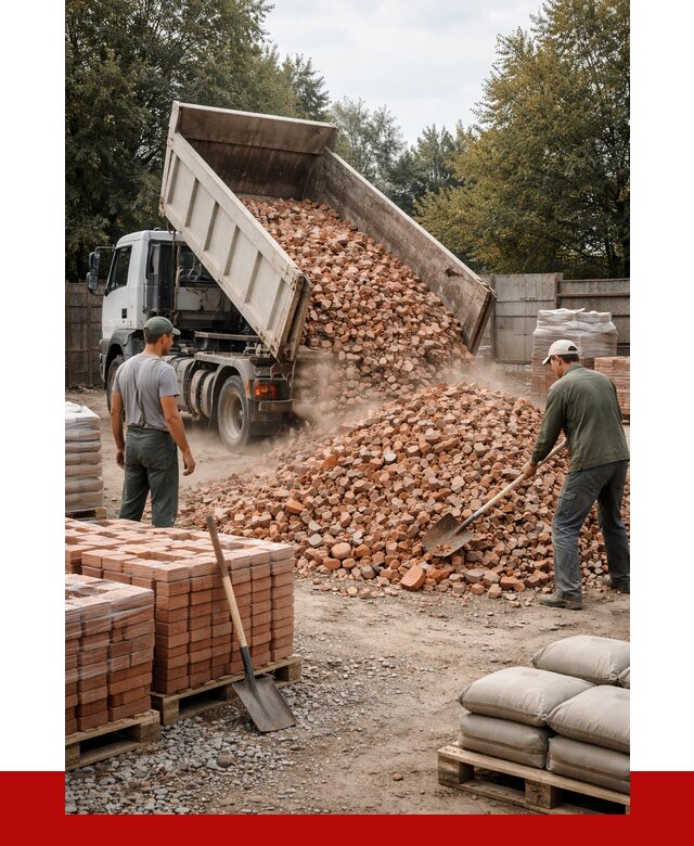 Бой кирпича в Йошкар-Оле с доставкой от 4295 руб/куб | ПРОНЕРУДШкр
