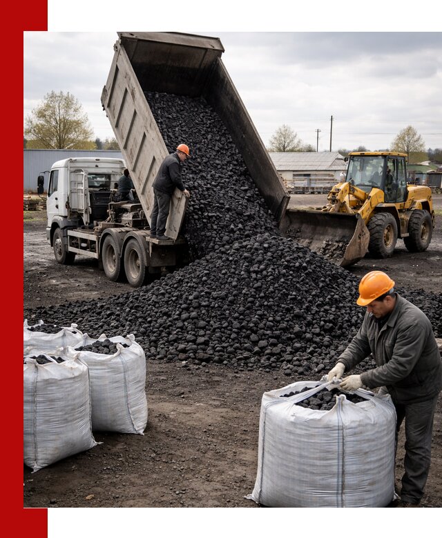 Доставка каменного угля в Йошкар-Оле оптом и в розницу