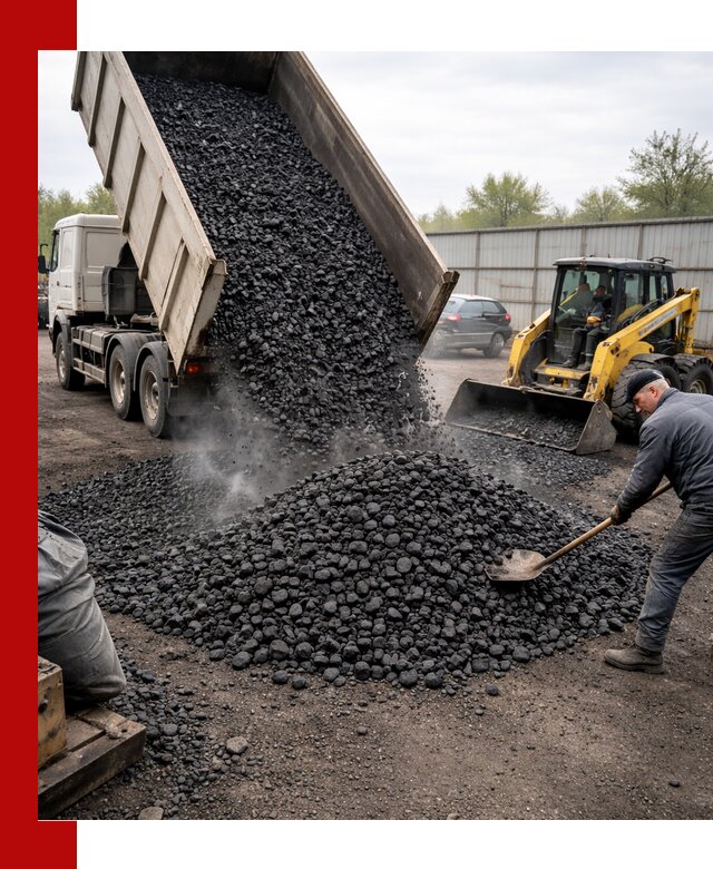 Доставка угля орех в Йошкар-Оле оптом и в розницу