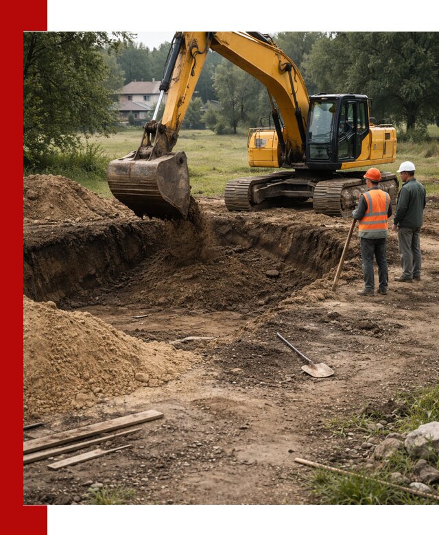 Рытье котлована под фундамент в Йошкар-Оле (быстро и недорого)